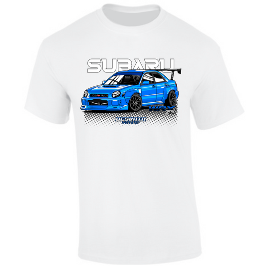 CP-112 Subaru Impreza WRX STI Bug Eye T-Shirt weiß