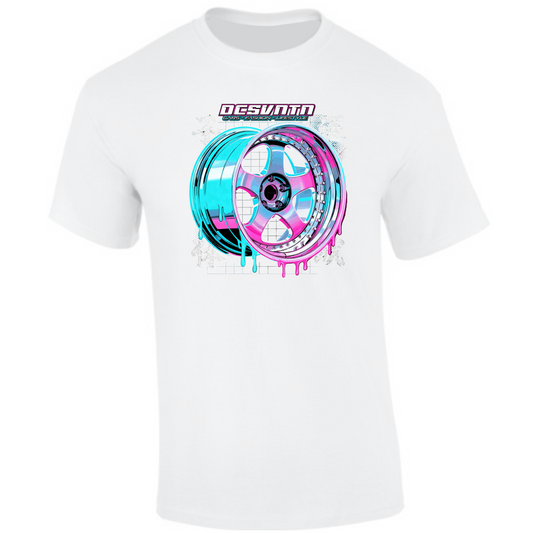 CP-114 Work Felge Blood style T-Shirt weiß
