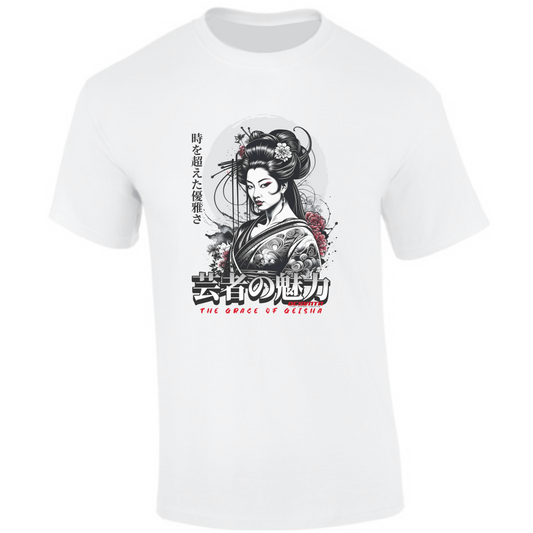 CP-207 The Grace of Geisha T-Shirt weiß