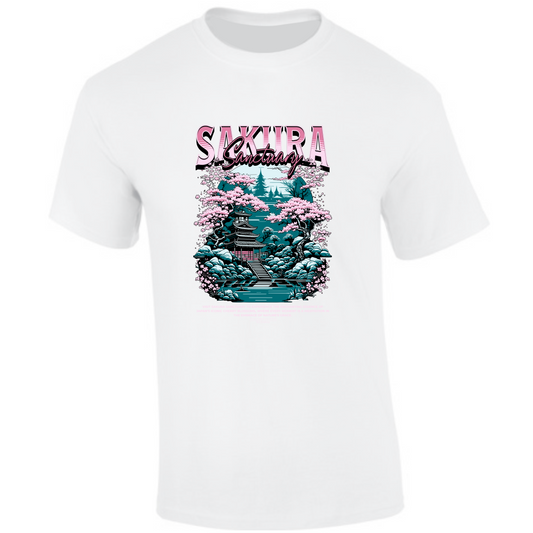 CP-208 Sakura Cherry Blossom T-Shirt weiß