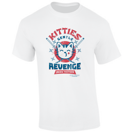 CP-211 Kitties Revenge - Samurai T-Shirt weiß