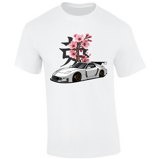CP-213 RX7 Liberty Cherry Blossom T-Shirt weiß