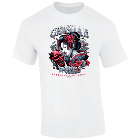 CP-214 Geisha’s Works Elegance & Artistry T-Shirt weiß