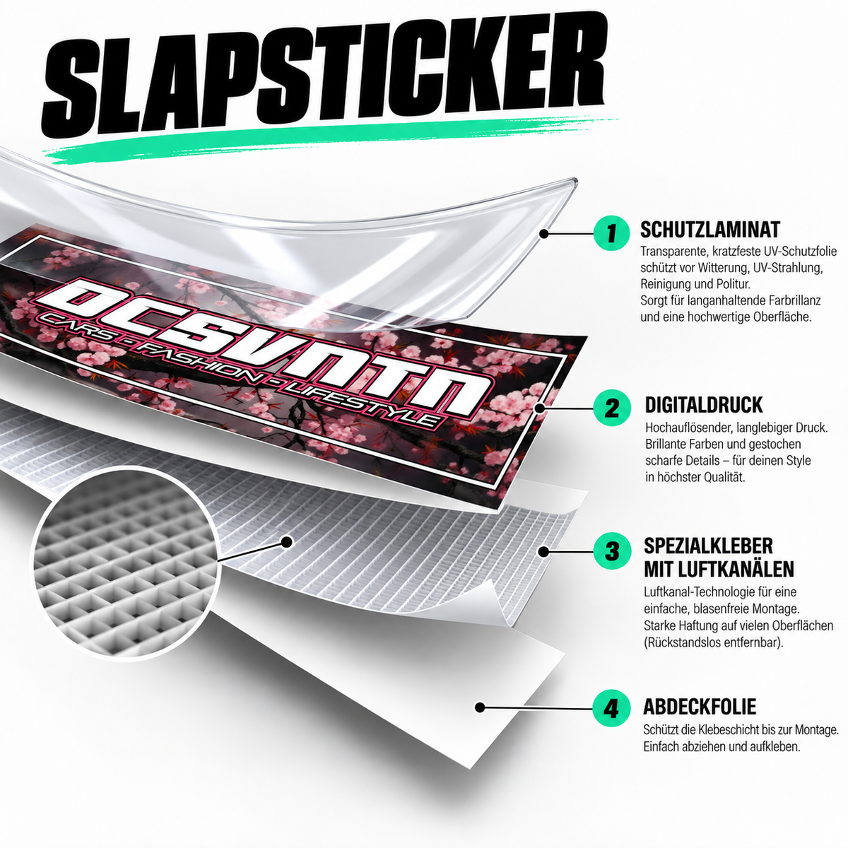 Audi RS4 B5 Blau Slapsticker