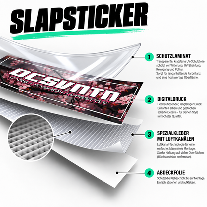 Audi RS4 B5 Blau Slapsticker