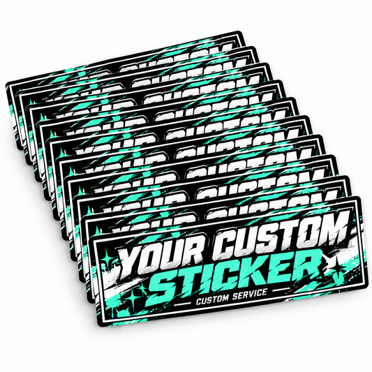 Event Digitaldruck-Kontursticker mit Wunschdesign, Beispielpaket