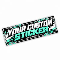 Custom Event Digitaldruck-Sticker – freier Konturschnitt