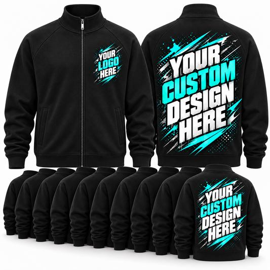 Event-Jacken mit Stehkragen – Custom Front- und Backprint, Vorschau der 10er-Pakete