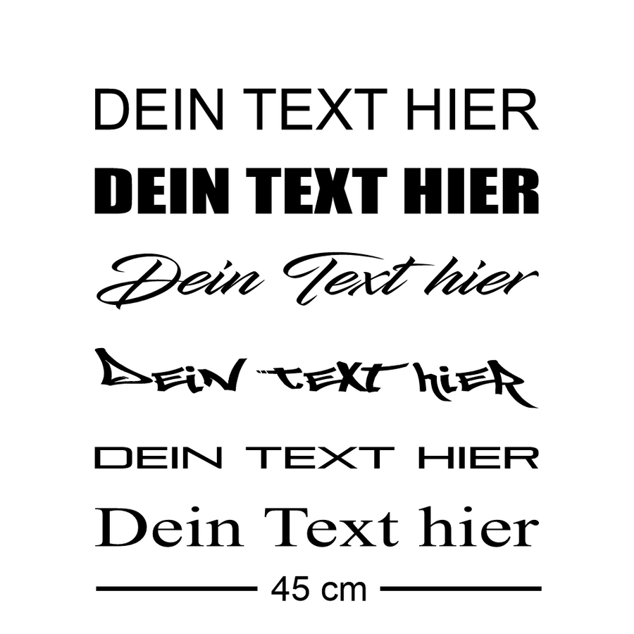 Custom sticker 45 cm – Windshield
