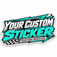 Custom Event Digitaldruck-Sticker – freier Konturschnitt