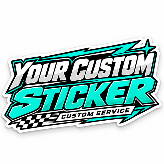 Custom Event Digitaldruck-Sticker – freier Konturschnitt