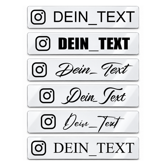 Dein EU Kennzeichen Weiß Instagram