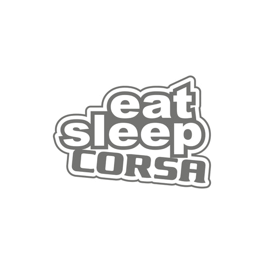Eat Sleep Corsa Outline