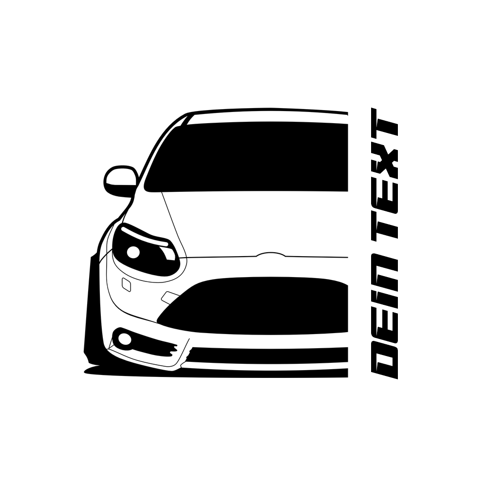 Ford Focus MK3 ST VFL BJ 2002 FO-004 – schwarzes Shirt