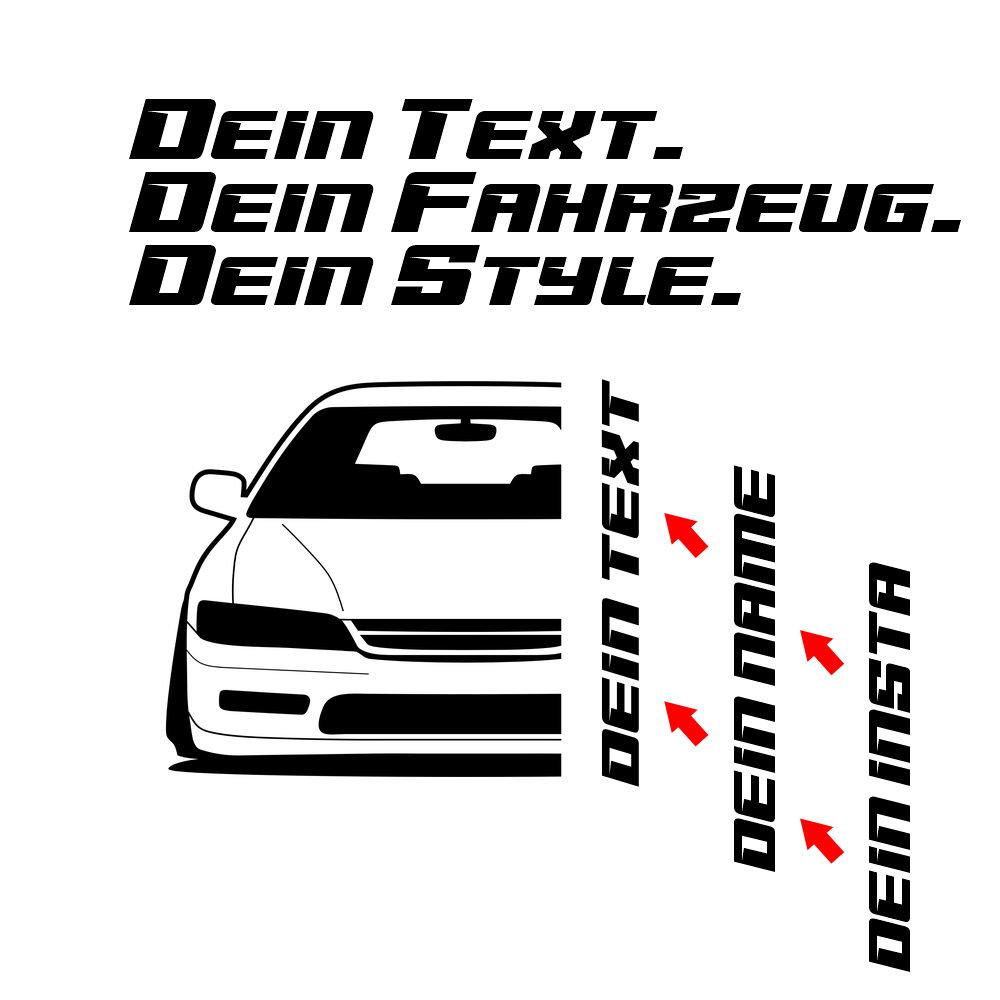 Honda Accord CF2 BJ 1994 – personalisierbares Shirt & Hoodie
