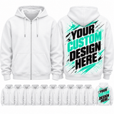 Custom Event Hoodie Jackets – 10er Paket