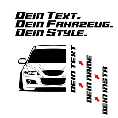 Mazda 6 MPS BJ 2006 – personalisierbares Shirt & Hoodie