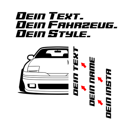 Mitsubishi Eclipse D20 BJ 1990 – personalisierbares Shirt & Hoodie
