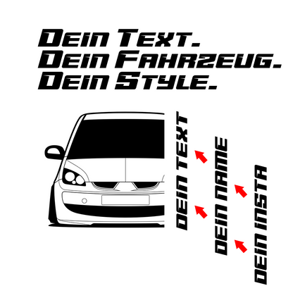 Mitsubishi Colt CZ3 BJ 2005 – personalisierbares Shirt & Hoodie