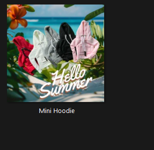 Mini Hoodie Hello Summer