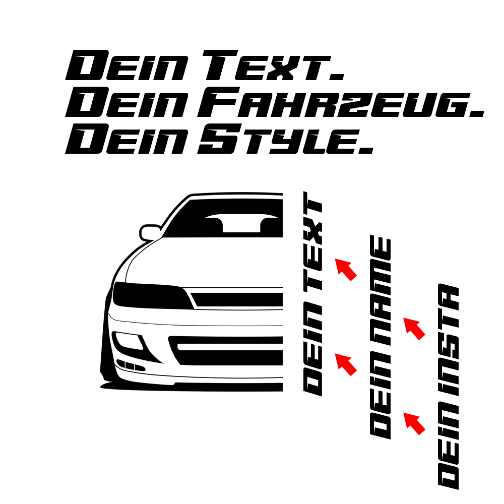 Nissan Almera N 15 Topsport BJ 1995 – personalisierbares Shirt & Hoodie