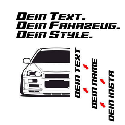 Nissan Skyline R34 GTR MY 1999 – customizable Shirts & Hoodies