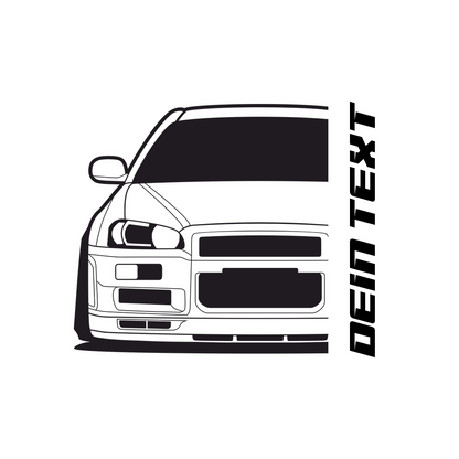 Nissan Skyline R34 GTR MY 1999 – customizable Shirts & Hoodies