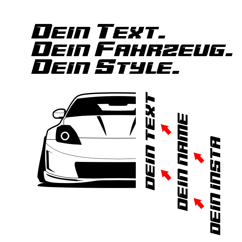 Nissan 350Z FL BJ 2005 – personalisierbares Shirt & Hoodie