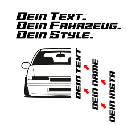 Opel Calibra BJ 1989 – personalisierbares Shirt & Hoodie