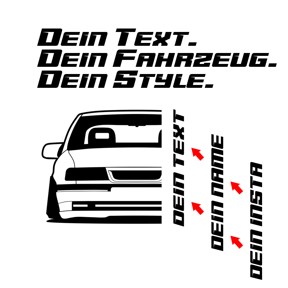 1988 Opel Vectra A – customizable Shirts & Hoodies