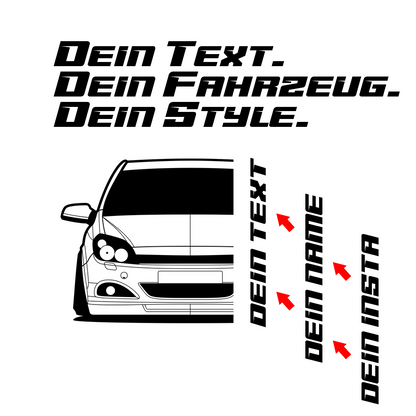Opel Astra GTC MY 2005 – customizable Shirts & Hoodies