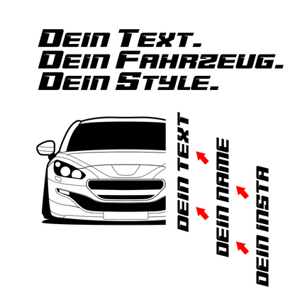 Peugeot RCZ BJ 2013 – personalisierbares Shirt & Hoodie