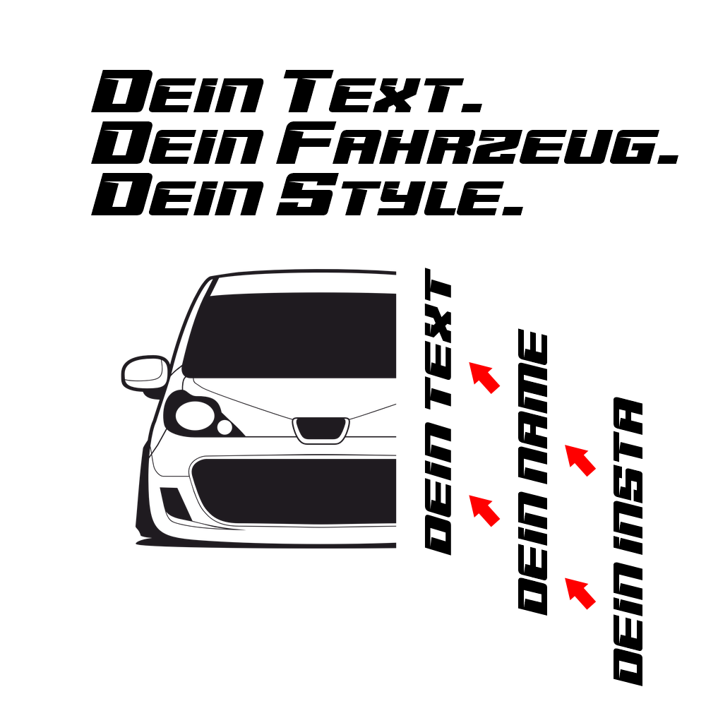Peugeot 107 BJ 2010 – personalisierbares Shirt & Hoodie