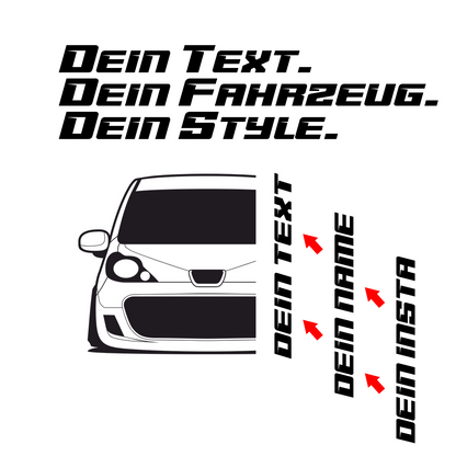 Peugeot 107 BJ 2010 – personalisierbares Shirt & Hoodie