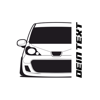 Peugeot 107 BJ 2010 – personalisierbares Shirt & Hoodie