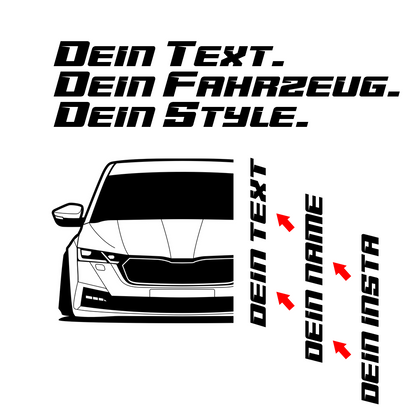 Skoda Octavia IV Combi BJ 2019 – personalisierbares Shirt & Hoodie