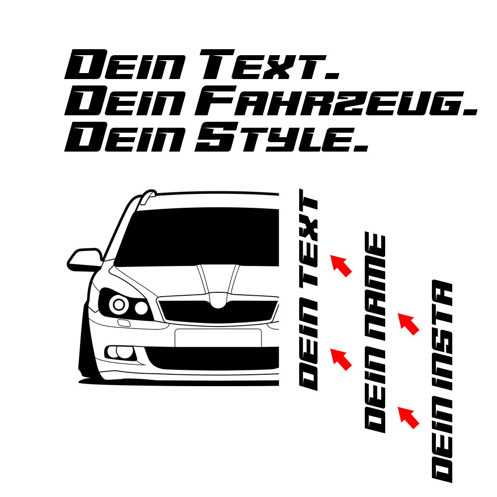 Skoda Octavia II Facelift MY 2009 – customizable Shirts & Hoodies