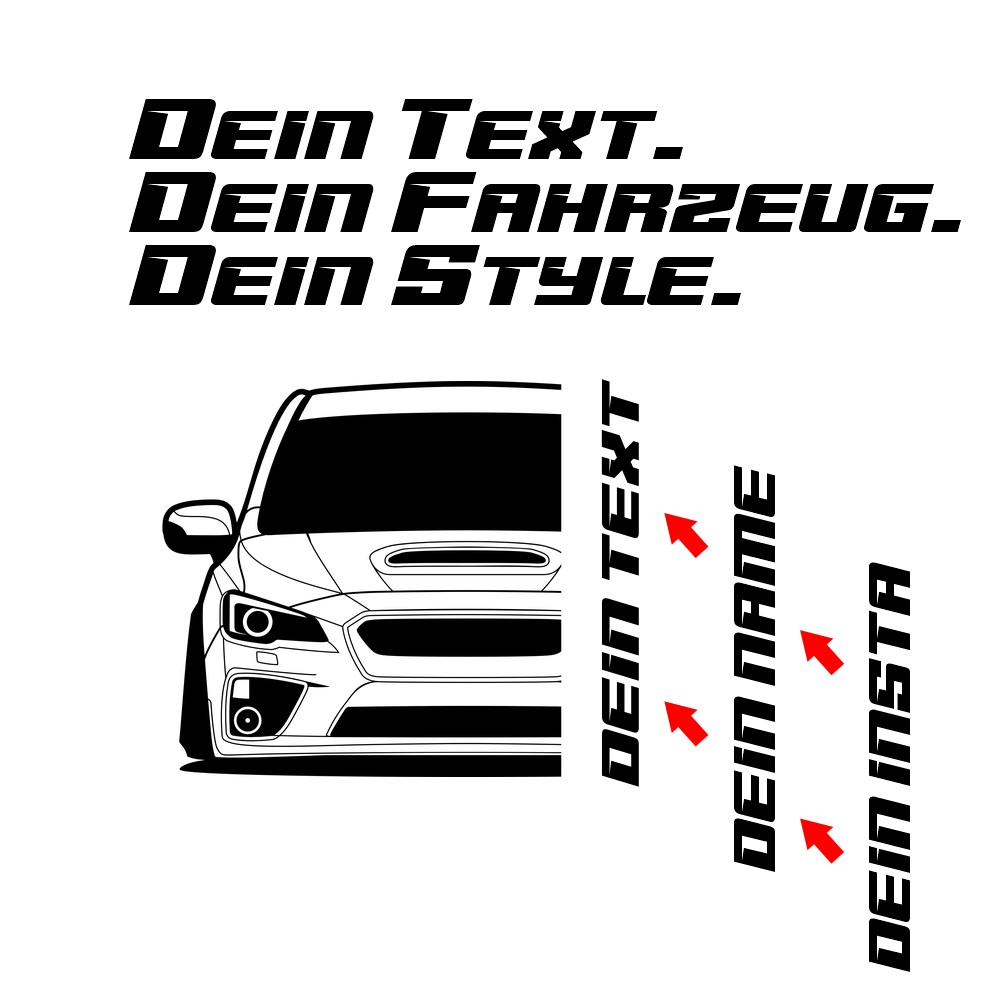 Subaru Impreza WRX STI BJ 2015 – personalisierbares Shirt & Hoodie