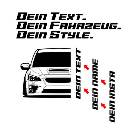 Subaru Impreza WRX STI BJ 2015 – personalisierbares Shirt & Hoodie