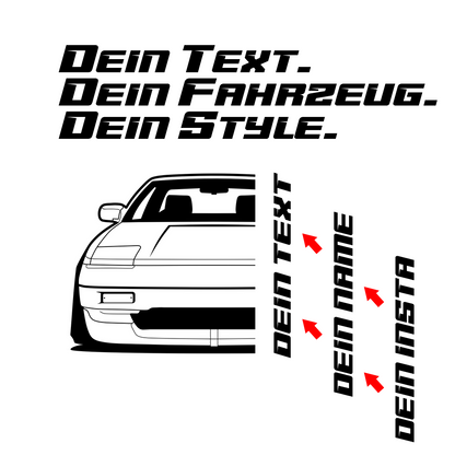Toyota MR2 MK1 BJ 1984 – personalisierbares Shirt & Hoodie