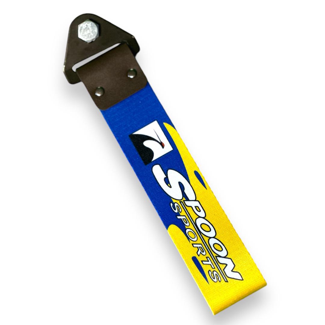 Tow Strap Spoon Sports Blue Yellow BACK
