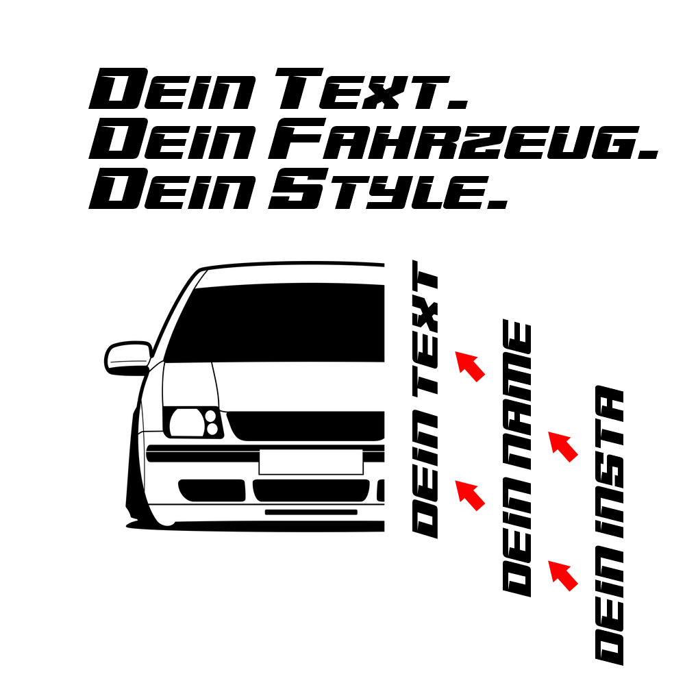 VW Bora Jetta MK4 BJ 1998 – personalisierbares Shirt & Hoodie