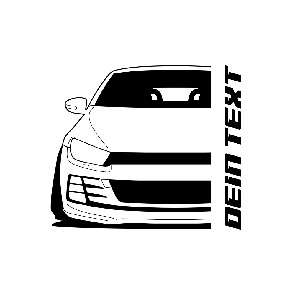 VW Scirocco R-Line FL BJ 2014 – personalisierbares Shirt & Hoodie