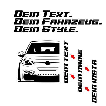 VW ID.3 E1 MY 2019 – customizable Shirts & Hoodies