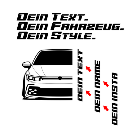 VW Golf GTI MK8 MY 2020 – customizable Shirts & Hoodies
