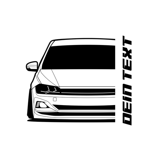 VW Polo MK6 2G BJ 2017 – personalisierbares Shirt & Hoodie