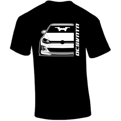 VW Golf MK 7,5 GTI TCR Facelift BJ 2019 – personalisierbares Shirt & Hoodie