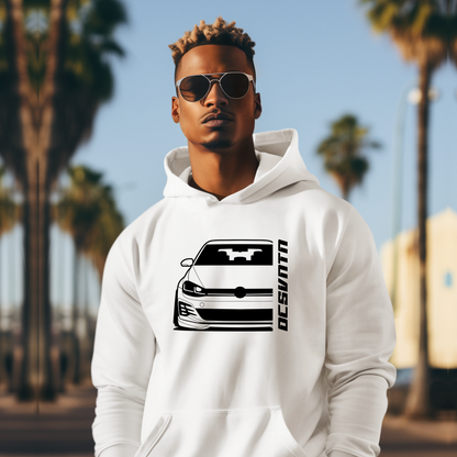 VW Golf MK 7,5 GTI TCR Facelift BJ 2019 – personalisierbares Shirt & Hoodie