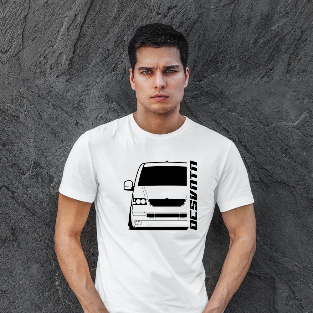 VW Multivan II T5 BJ 2003 – personalisierbares Shirt & Hoodie