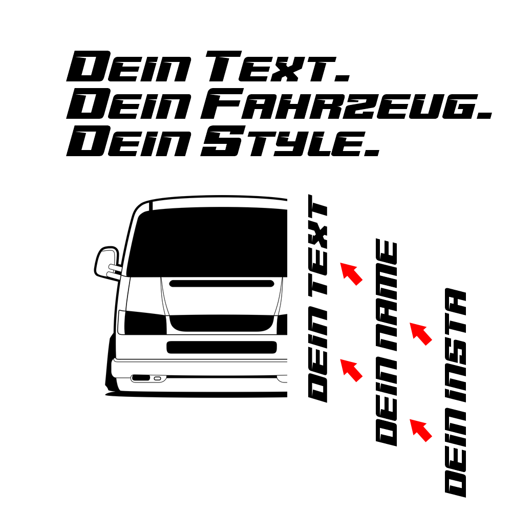 VW Multivan T4 7D FL BJ 1996 – personalisierbares Shirt & Hoodie